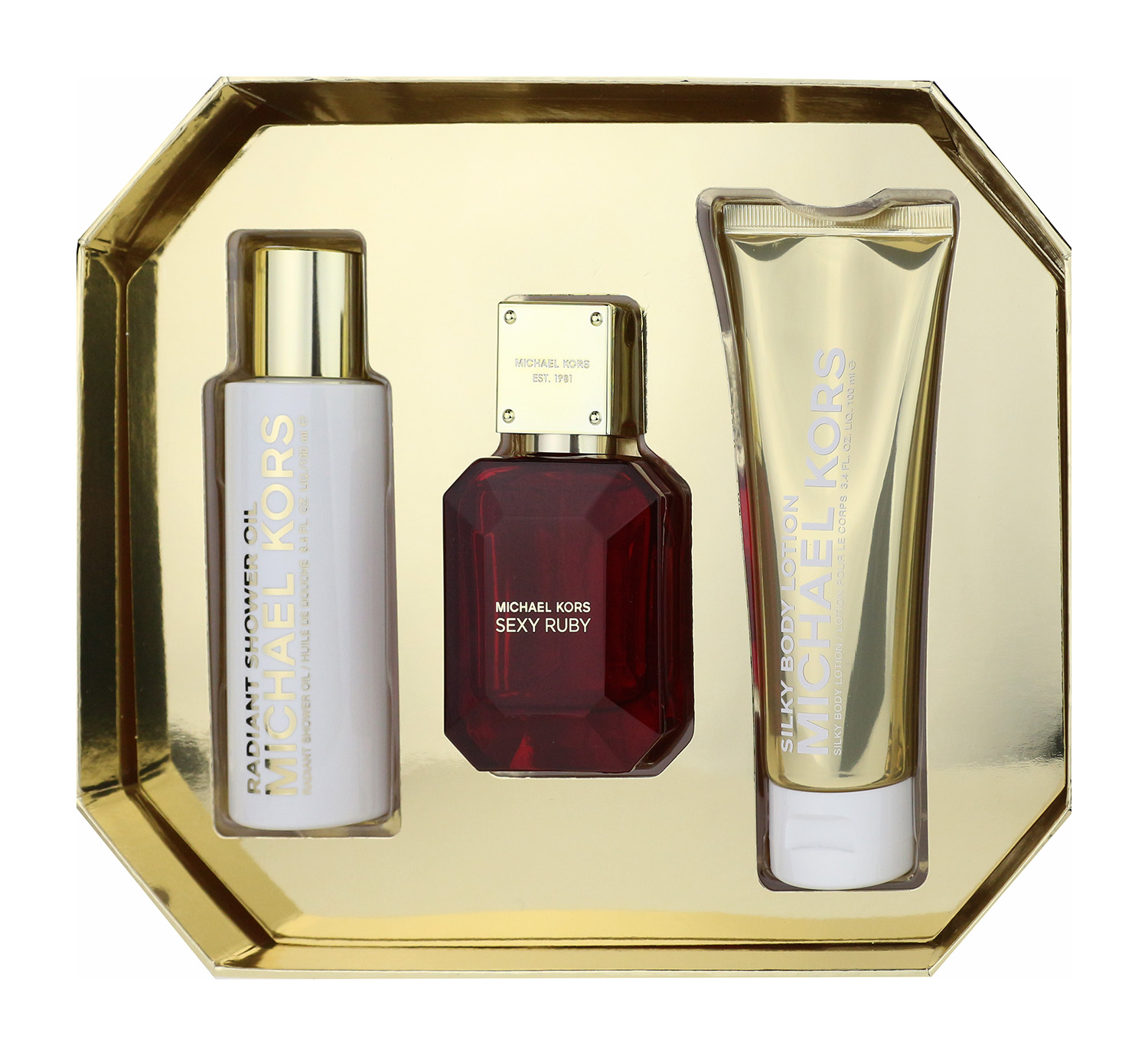 Michael Kors Sexy Ruby 3 Piece Gift Set (157 Value) 22548386675 eBay
