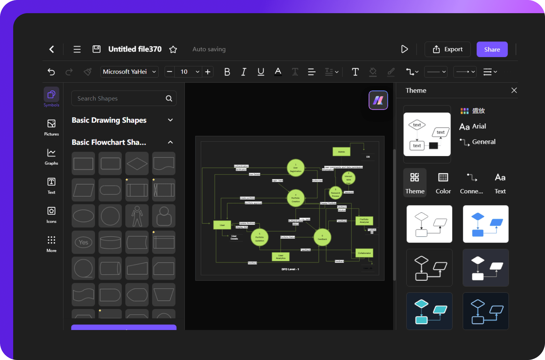Free Online Data Flow Diagram Maker