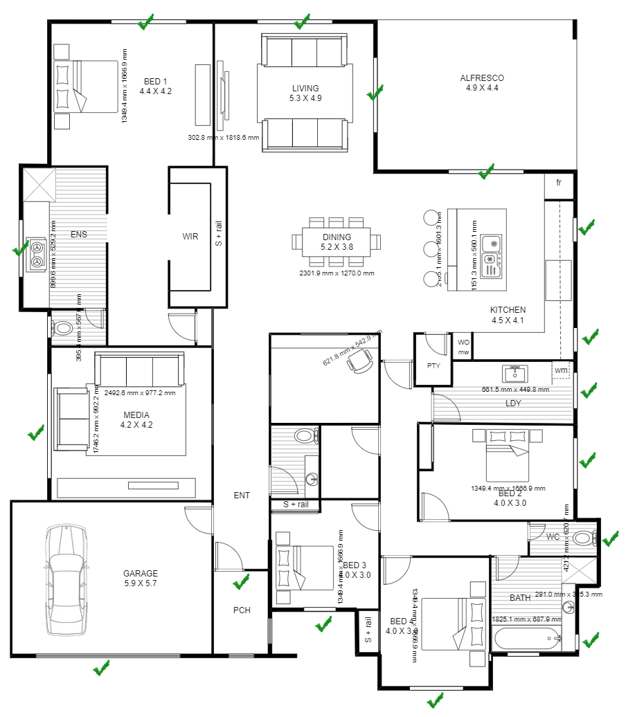 Free Editable Garage Floor Plans EdrawMax Online