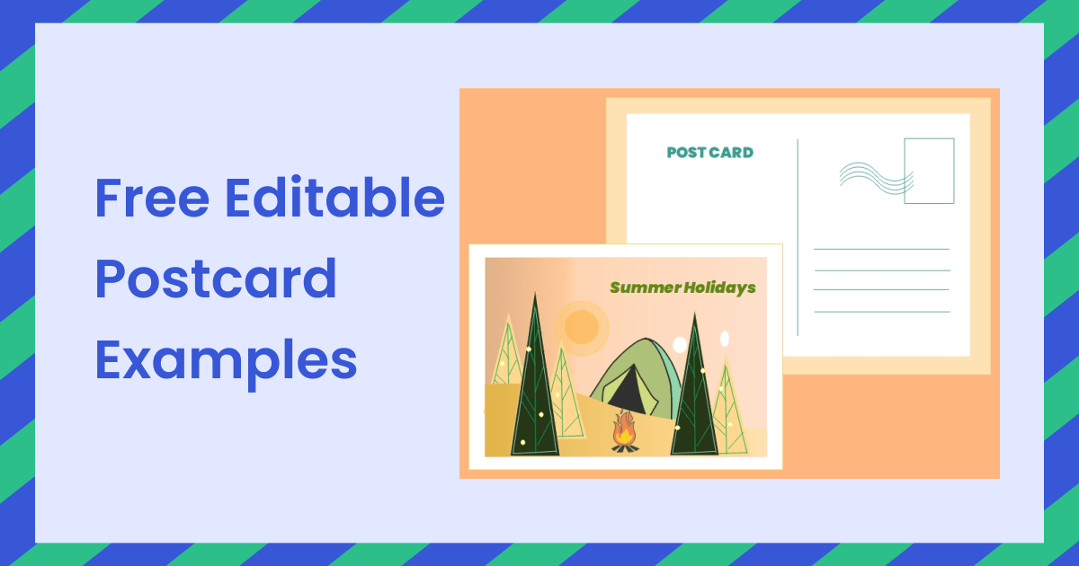Free Editable Postcard Examples EdrawMax Online