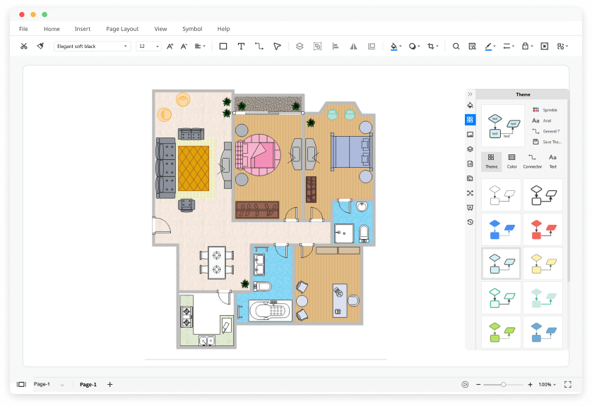 Free 2D Floor Plan Software with Free Templates EdrawMax