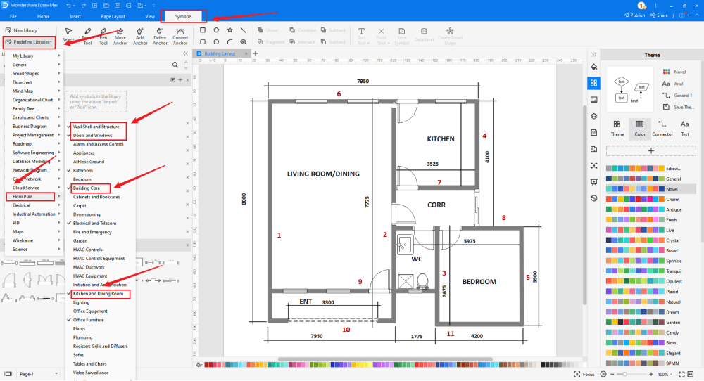 How to Draw a Building Plan in Word EdrawMax