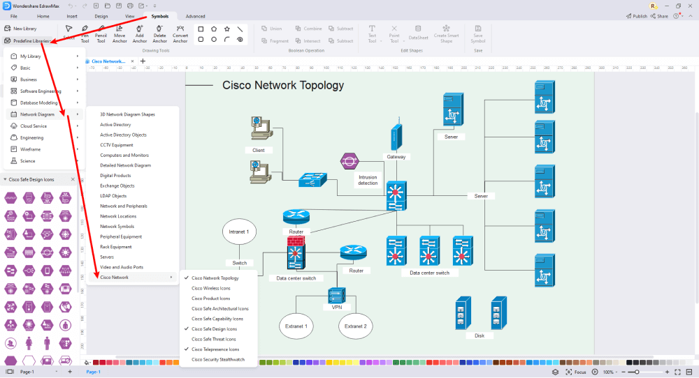 Cisco Network Diagram Complete Guide EdrawMax