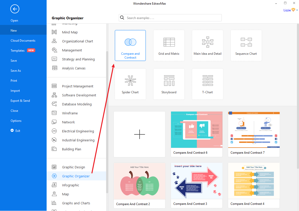 Compare and Contrast Graphic Organizers | Free Templates | Edraw