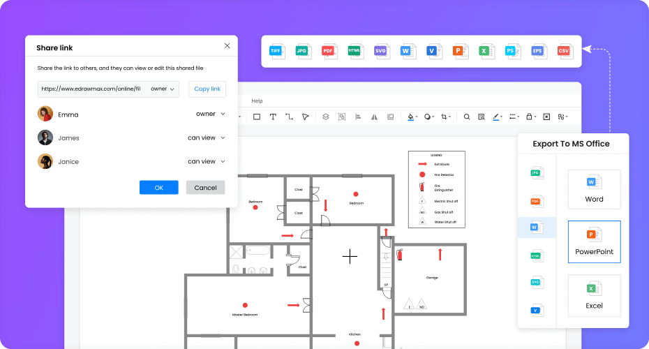 Free Fire Escape Plan Maker with Free Templates EdrawMax