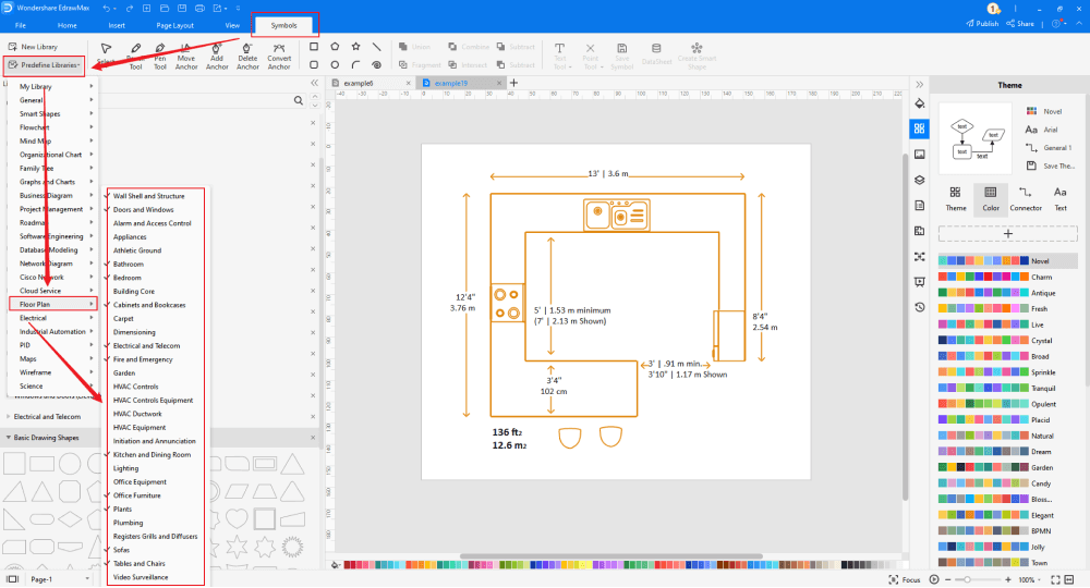 Free Editable Kitchen Floor Plan Examples & Templates EdrawMax