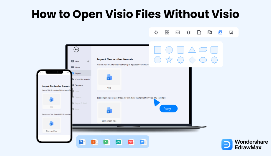 How to Open Visio Files Without Visio EdrawMax