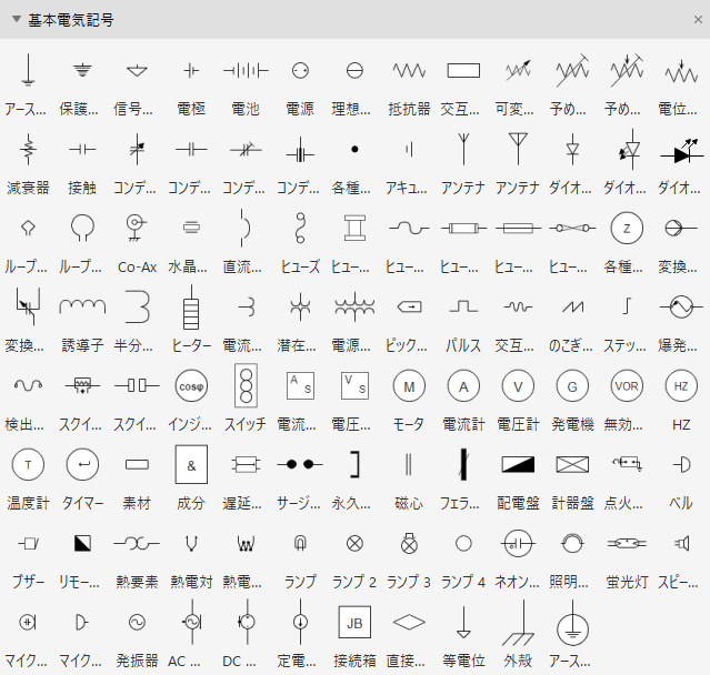 基本電気回路記号とその使い方