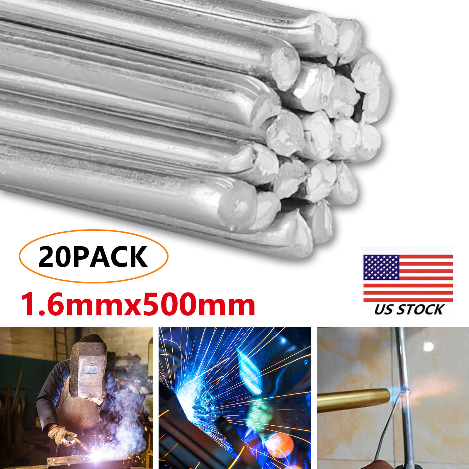 Easy Melt Welding Rods Low Temperature Aluminum Wire Brazing 20pcs 1