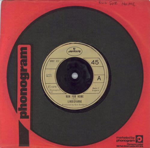 Lindisfarne Run For Home 7" vinyl single record UK 6007177 MERCURY 1978