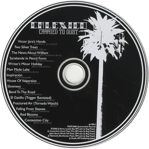 Calexico Carried To Dust US Promo CD album (CDLP) (454707)