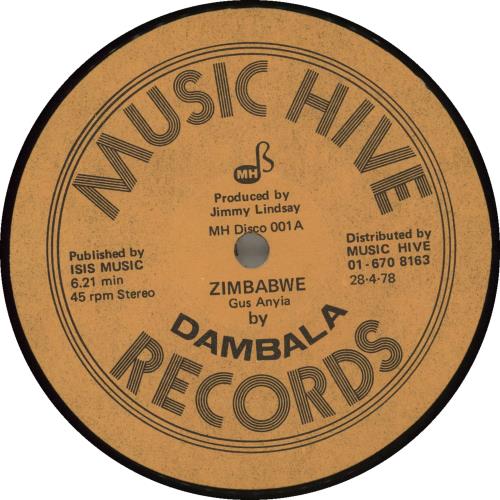 Dambala Zimbabwe UK vinyl LP album (LP record) (698595)