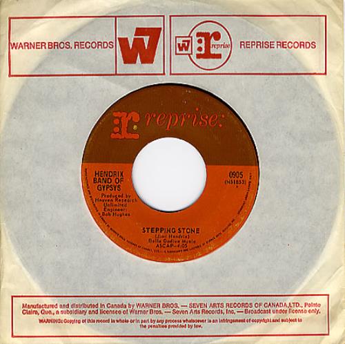Jimi Hendrix Stepping Stone Canadian 7" vinyl single (7 inch record