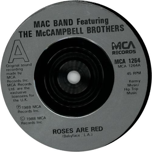 Mac Band Roses Are Red Injection UK 7" vinyl single (7 inch record