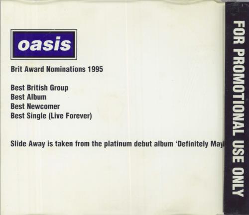Oasis Slide Away UK Promo CD single (CD5 / 5") (42722)