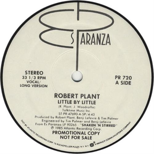 Robert Plant Little By Little US Promo 12" vinyl single (12 inch record