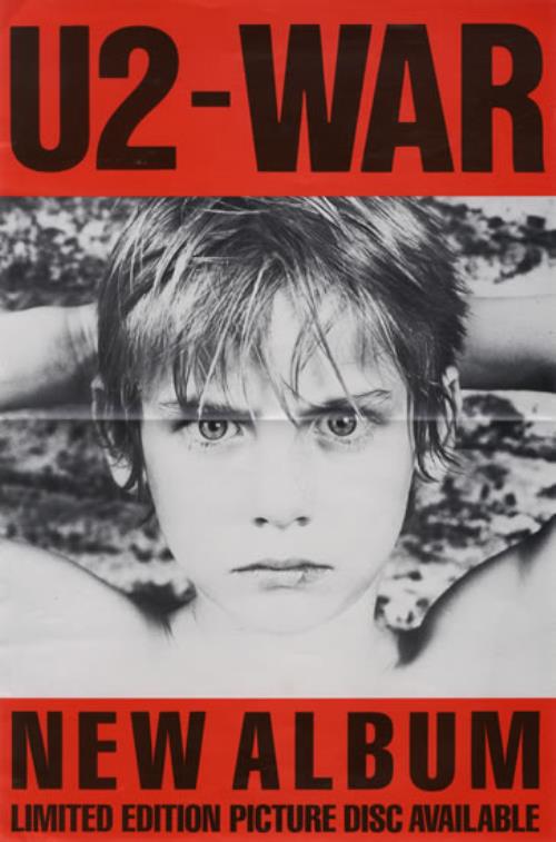 U2 War UK Promo poster (550190)