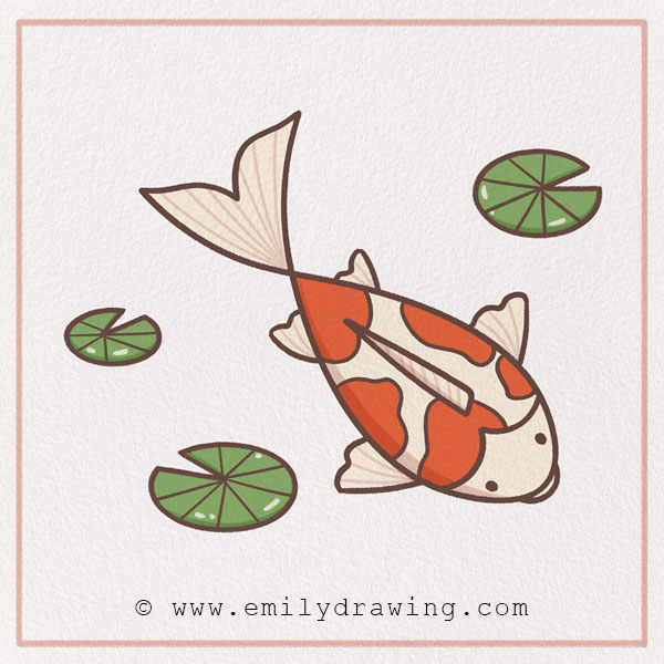 List 32+ Stock Images how to draw a koi fish easy Latest