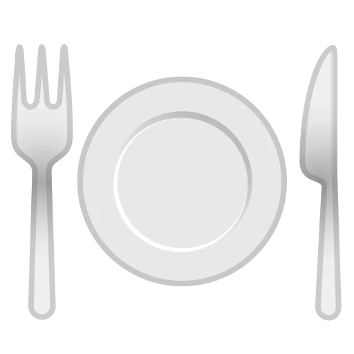 Fork And Knife And Plate