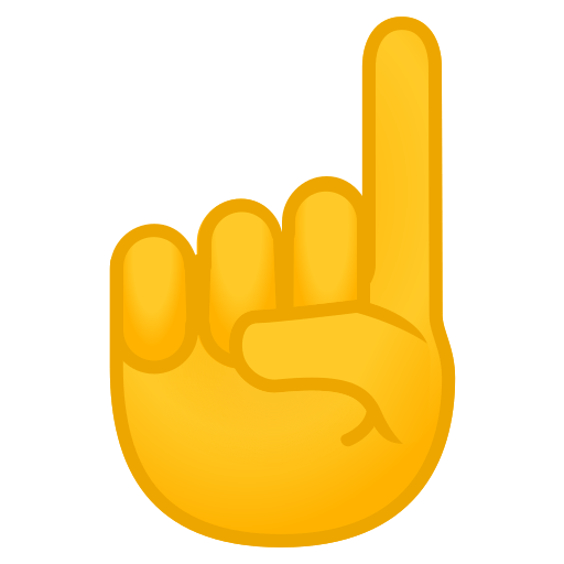 Dedo Indice Hacia Arriba Emoji