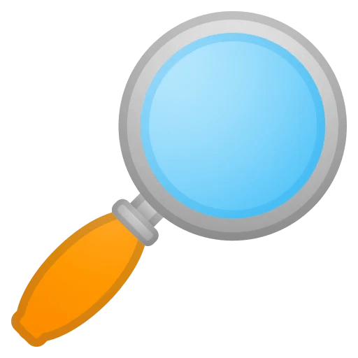 Magnifying Glass Emoji 2
