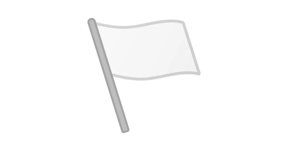 🏳️ Drapeau Blanc Emoji