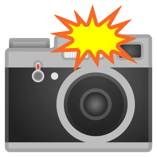 📸 Appareil Photo Avec Flash Emoji