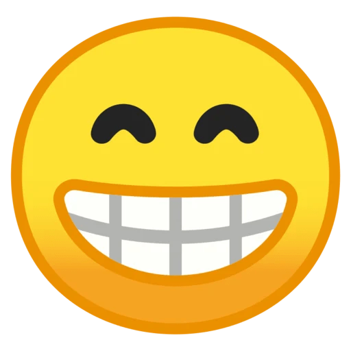 😁 strahlendes Gesicht mit lachenden AugenEmoji