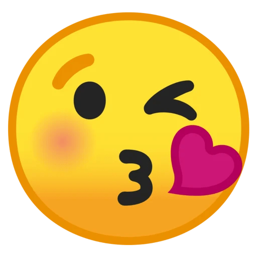 Cara Lanzando Un Beso Emoji