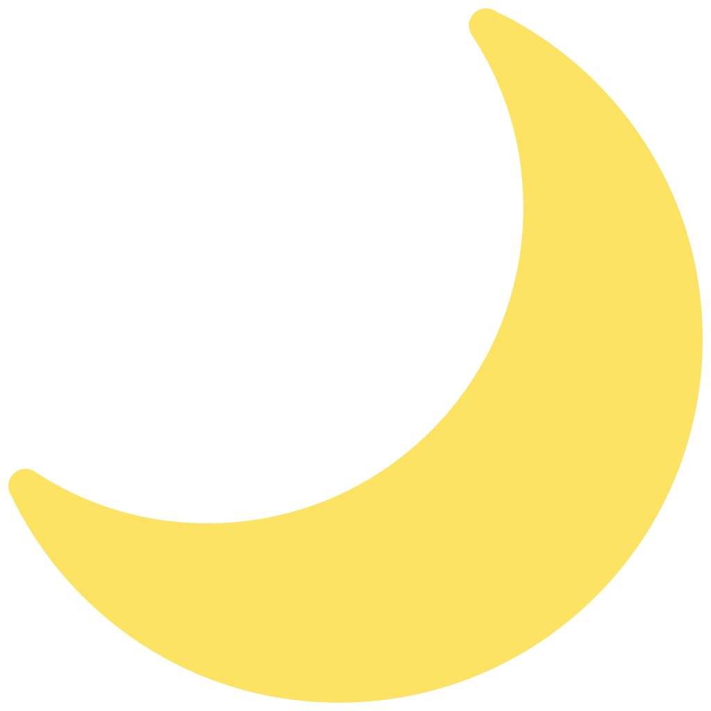 🌙 Crescent Moon Emoji