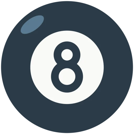🎱 Bola Negra De Billar Emoji