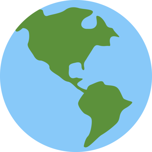 🌎 Globo Terráqueo Mostrando América Emoji
