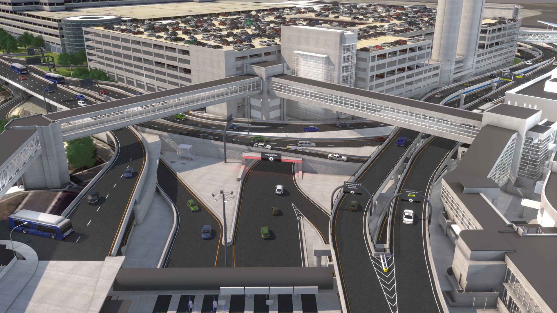 Upgrading Airport Infrastructure Terminal B Entrance Roadways, Boston