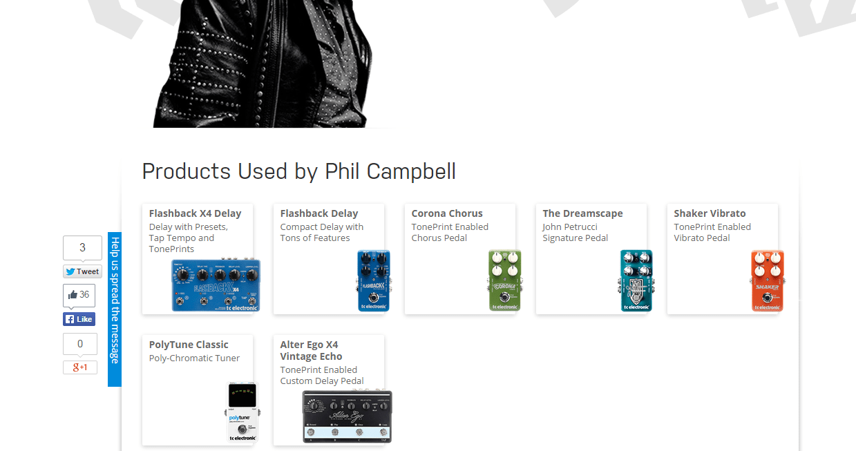 Phil Campbell Equipboard