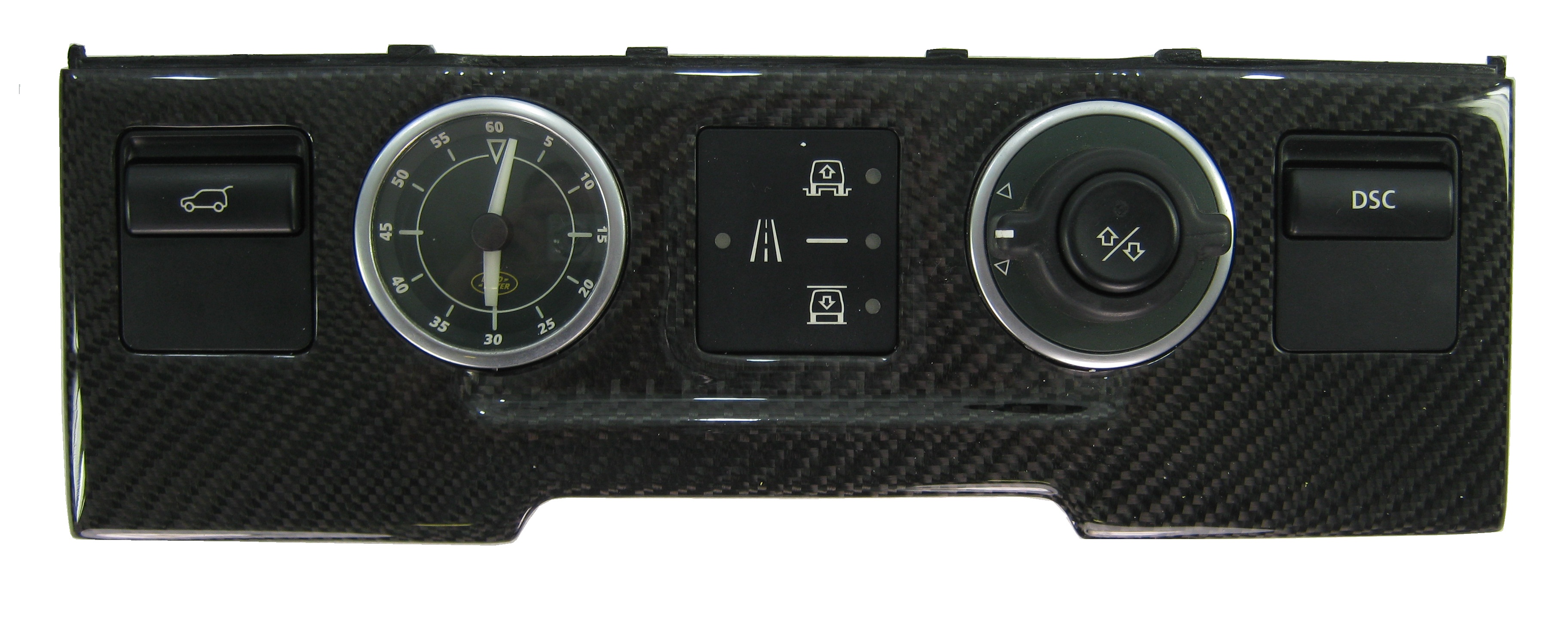 Clock+Terrain dash panel fascia Black carbon fiber Range