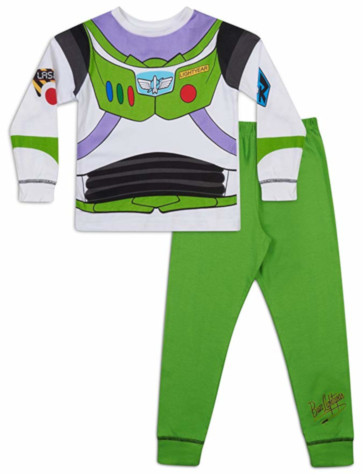 Kids Boys Disney Buzz Lightyear Fancy Dress Up Costumes Pyjamas Size 1