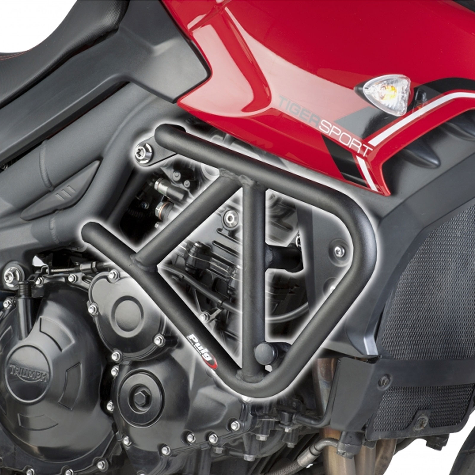 Triumph Tiger 800 Sport 20132016 Puig Engine Crash Bars Black eBay