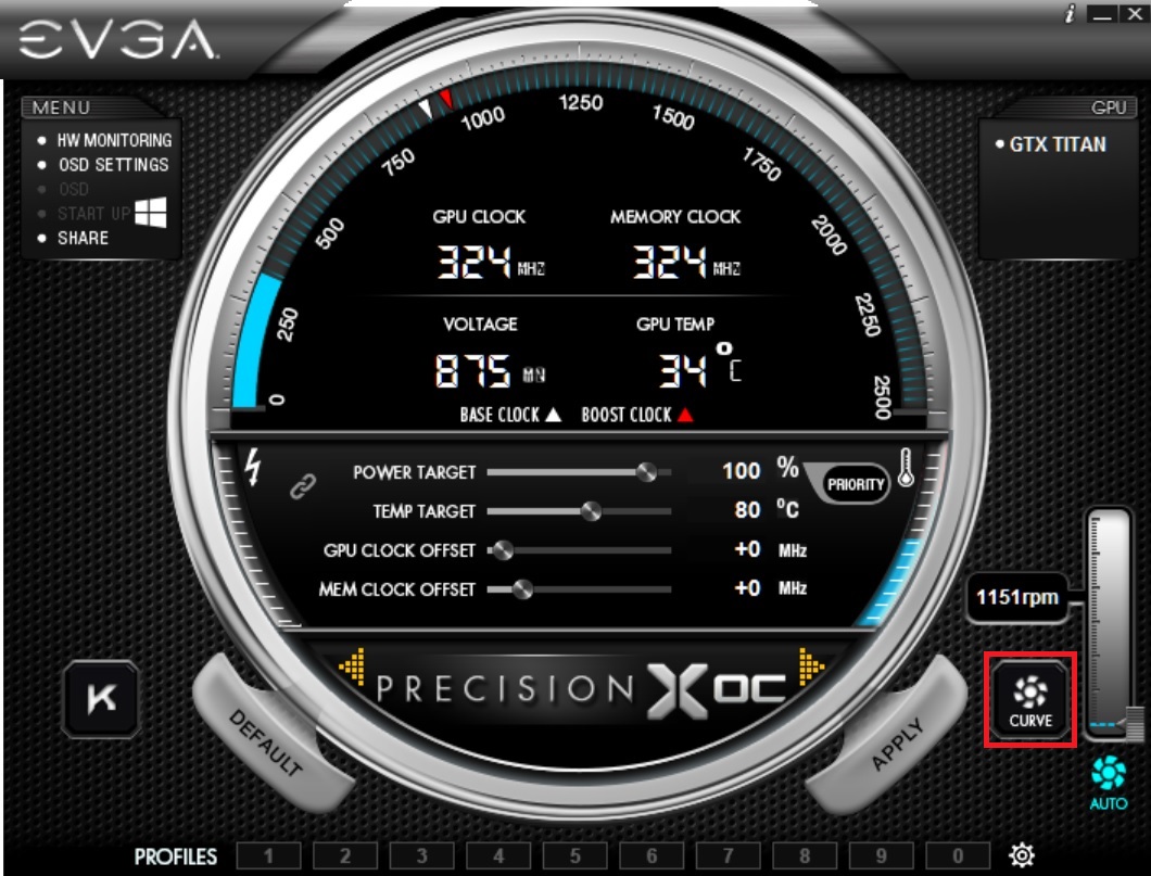 EVGA FAQ How do I set a custom fan curve in Precision X OC?
