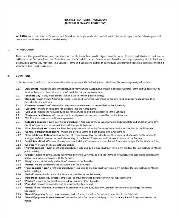 FREE 60+ Business Agreement Examples in PDF Google Docs Pages DOC