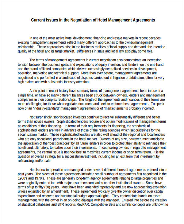 Management Agreement 64+ Examples, Google Docs, Word, Pages, How to