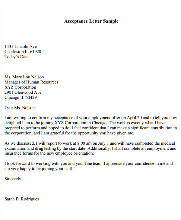 Executive Job Offer Letter Sample Master Template