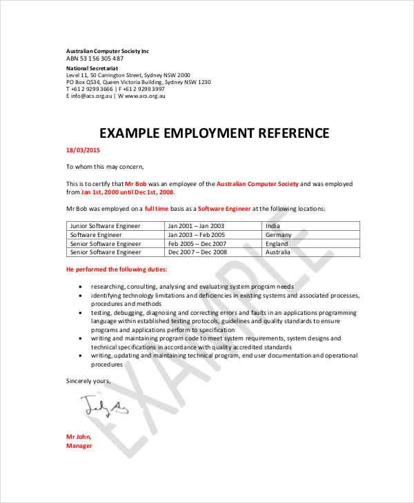 46+ Reference Letter Examples & Samples PDF, DOC Examples