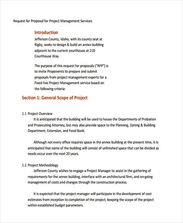 Request For Proposal 37+ Examples, Format, Docs, Word, Pages, How to