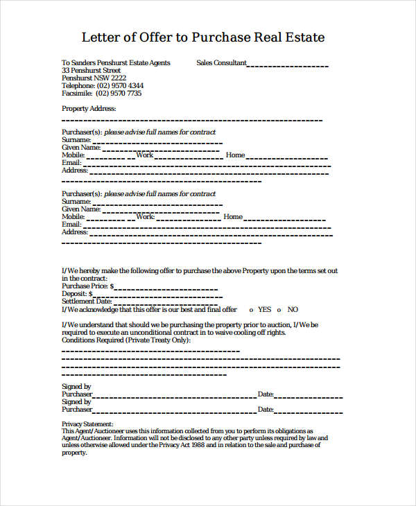 Offer Letter Examples 58+ in MS Word Pages Google Docs Outlook