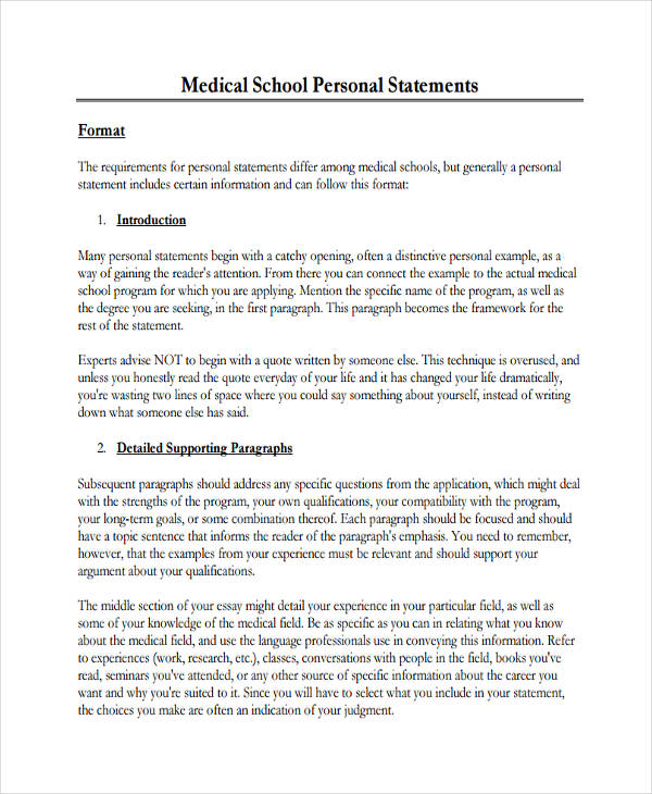Medical Statement 9+ Examples, Format, How to Write, Pdf