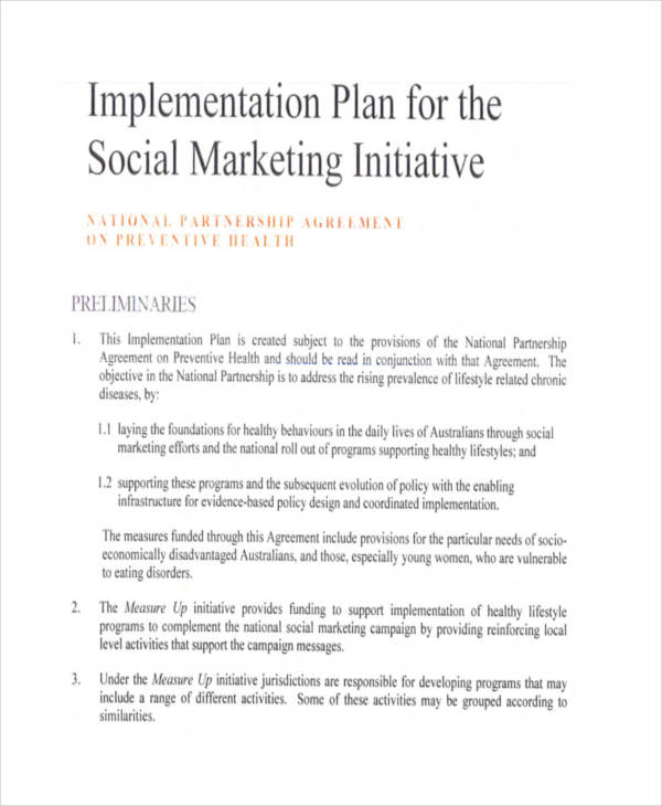 Implementation Plan 69+ Examples, Format, Pdf Examples
