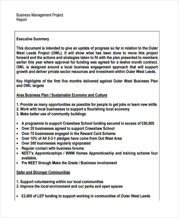 Project Report 36+ Examples, Samples, Google Docs, Google Sheets