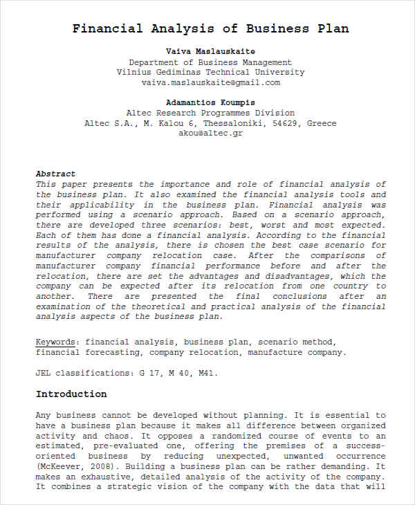 Business Analysis 22+ Examples, How to Create, Format, Pdf