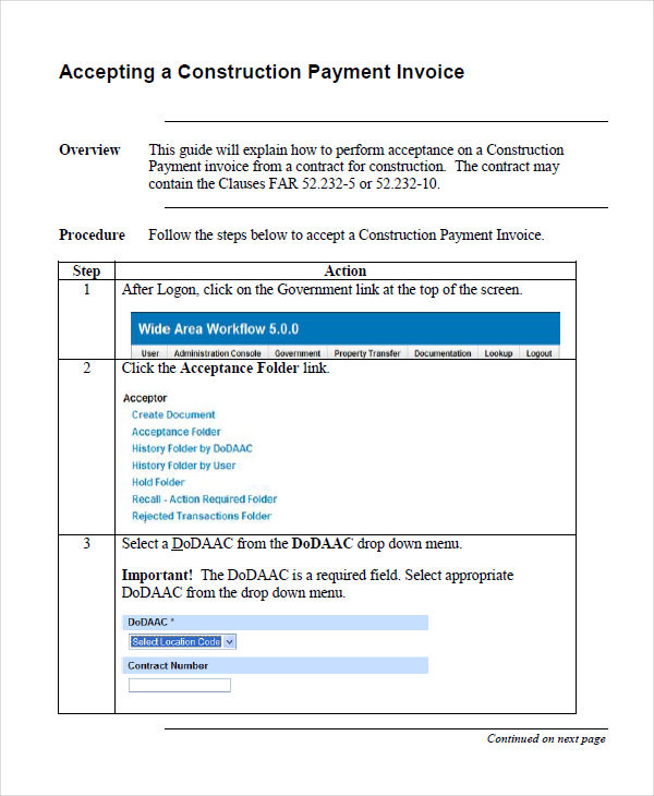 FREE 11+ Construction Invoice Examples & Samples in Google Docs