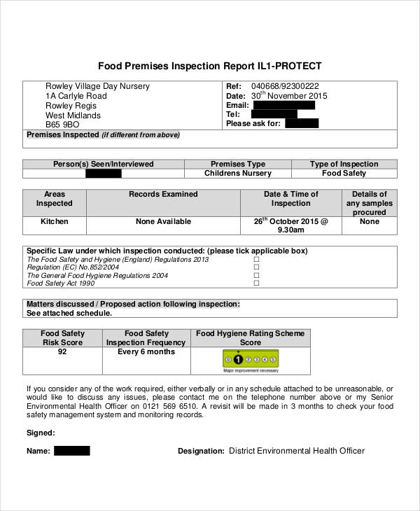 50+ Inspection Report Examples in PDF MS Word Pages Google Docs